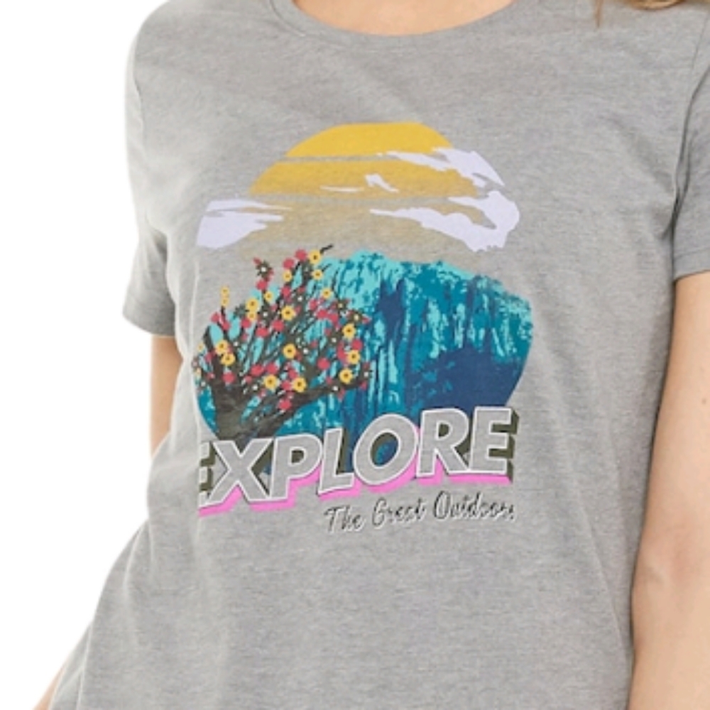 2 for $12 Casual Graphic Tee-NWT (Gray)